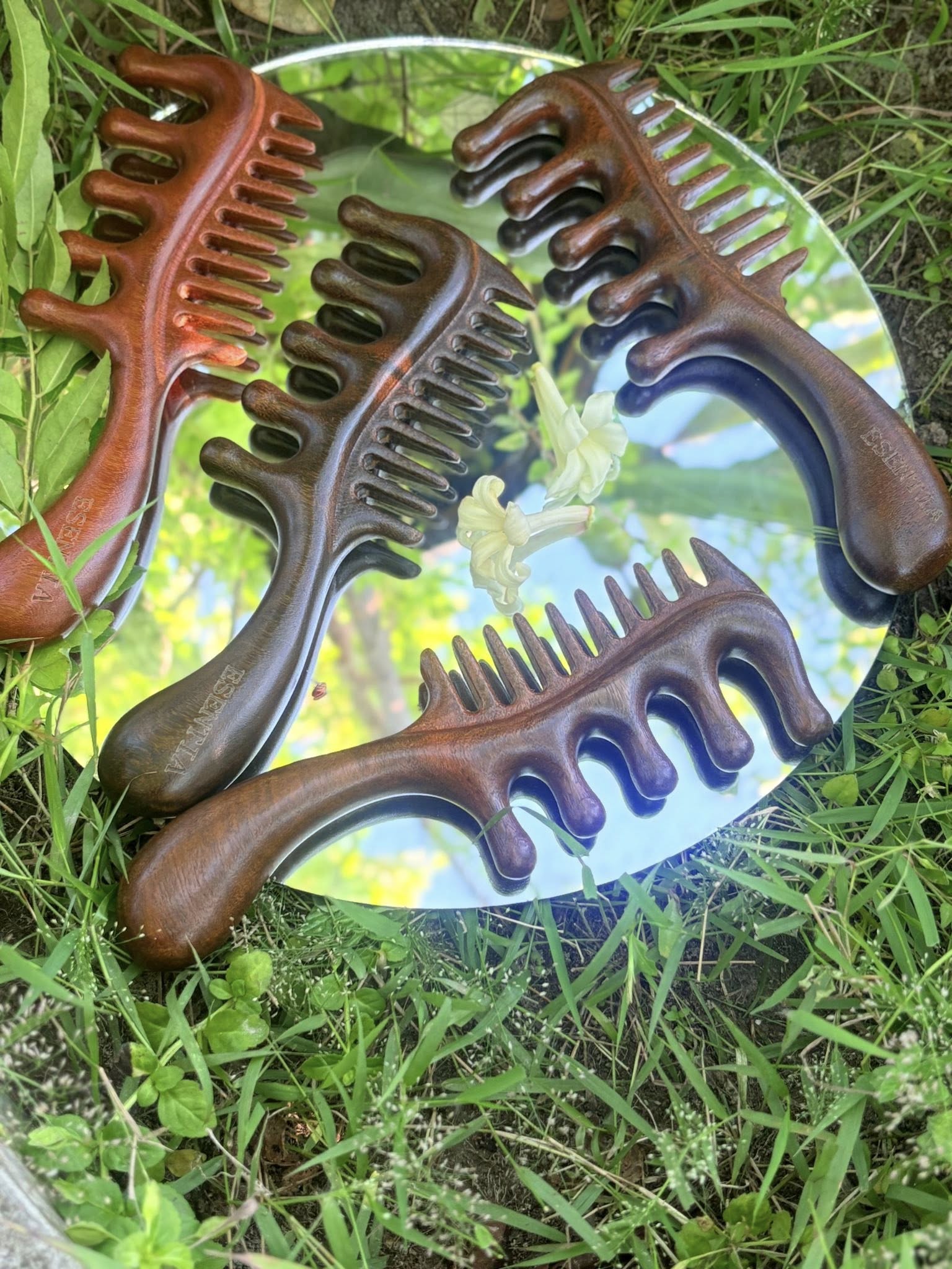 Esentia Double Sided Wooden Comb