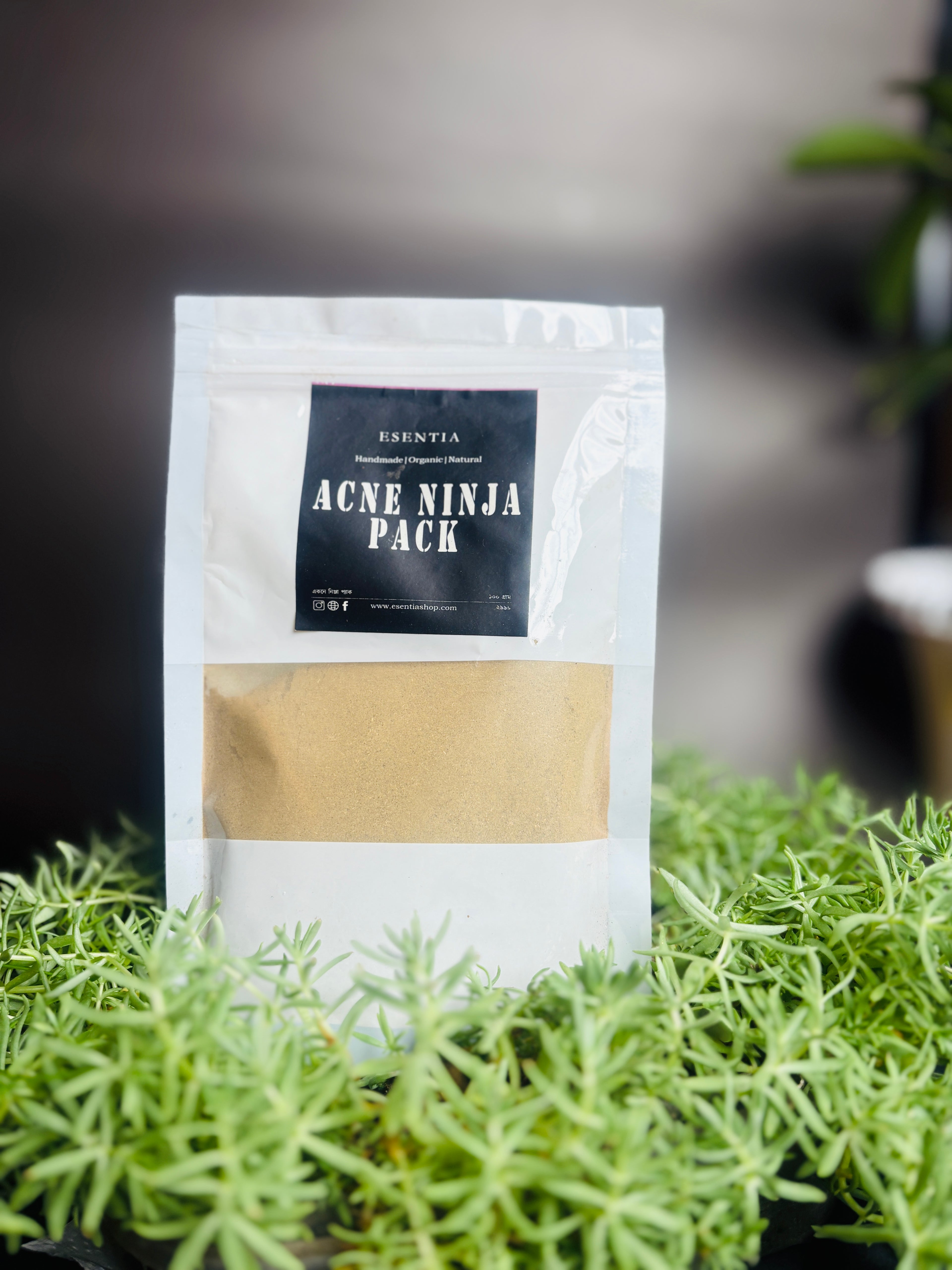 Acne Ninja Pack herbal anti-acne powder with neem, moringa, bahera and haritaki